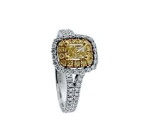 Ringe Babila Milano Dame in Weißgold Diamante Yellow 263021